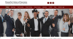 Desktop Screenshot of powerfulvoiceofsuccess.com