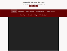 Tablet Screenshot of powerfulvoiceofsuccess.com